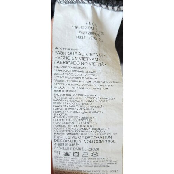 Nike Black Swoosh Logo Kangaroo Pocket Basic Pullover Hoodie Youth Size Large 7 - Picture 10 of 11